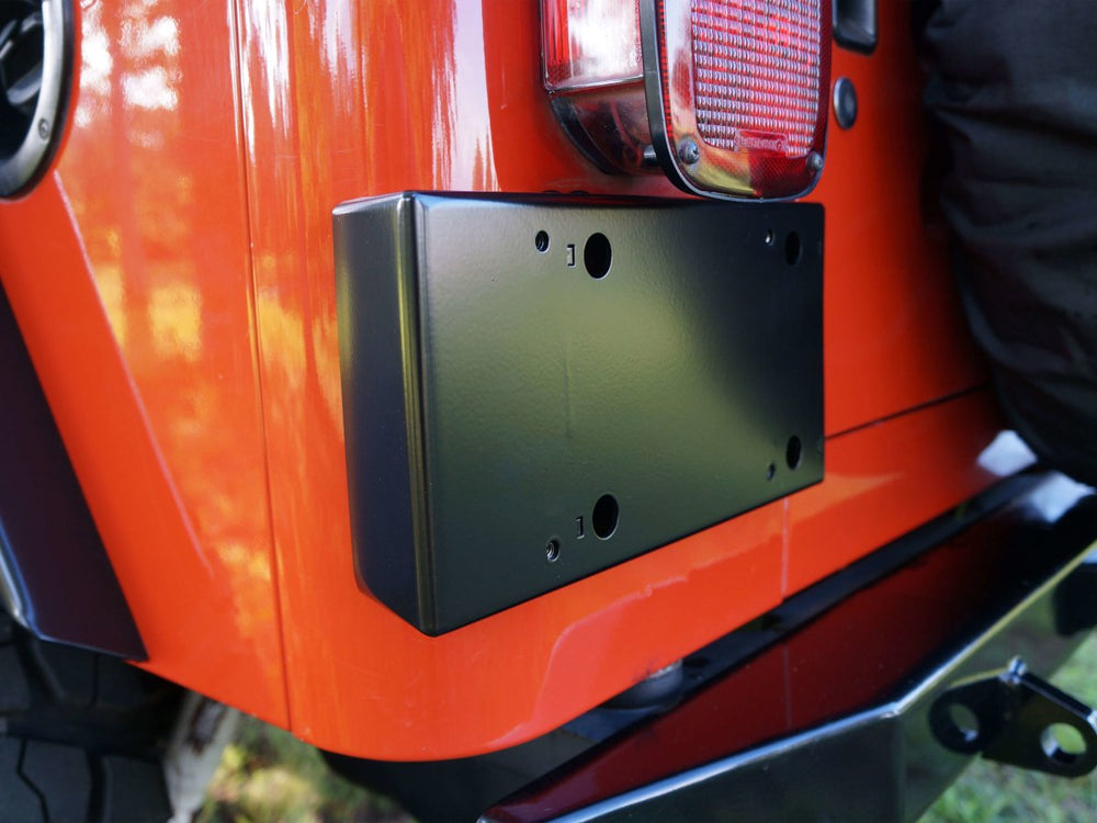 Rusty's Off Road Products - Rusty's Steel License Plate Bracket - TJ-LJ Wrangler